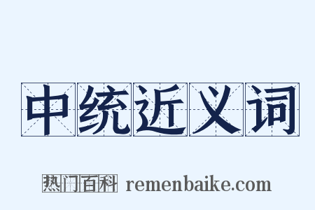 中统近义词是什么意思的图片